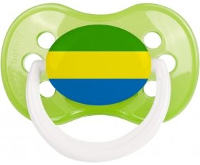 Drapeau Gabon Sucette Anatomique Vert classique