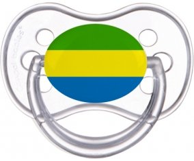 Drapeau Gabon Sucette Anatomique Transparente classique