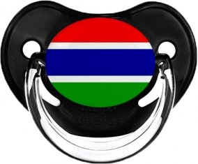 Drapeau Gambie Sucette Physiologique Noir classique