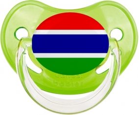 Drapeau Gambie Sucette Physiologique Vert classique