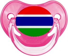 Drapeau Gambie Sucette Physiologique Rose classique