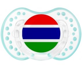 Drapeau Gambie Sucette LOVI Dynamic Retro-blanc-lagon classique