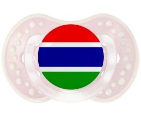 Drapeau Gambie Sucette LOVI Dynamic Retro-rose-tendre classique