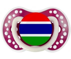 Drapeau Gambie Sucette LOVI Dynamic Fuchsia phosphorescente