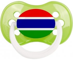 Drapeau Gambie Tétine Anatomique Vert classique
