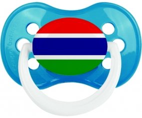 Drapeau Gambie Tétine Anatomique Cyan classique