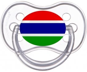 Drapeau Gambie Tétine Anatomique Transparente classique