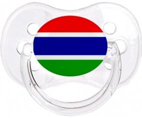 Drapeau Gambie Sucette Cerise Transparent classique