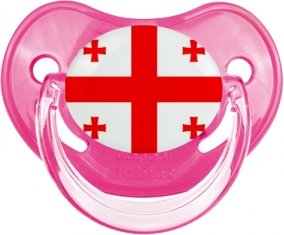 Drapeau Géorgie Sucette Physiologique Rose classique