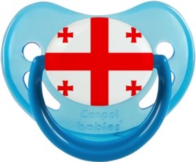 Drapeau Géorgie Sucette Physiologique Bleue phosphorescente