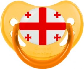 Drapeau Géorgie Sucette Physiologique Jaune phosphorescente