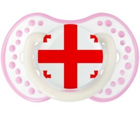 Drapeau Géorgie Sucette LOVI Dynamic Blanc-rose phosphorescente