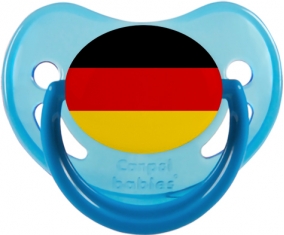 Drapeau Allemagne Tétine Physiologique Bleue phosphorescente