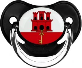 Drapeau Gibraltar Sucette Physiologique Noir classique