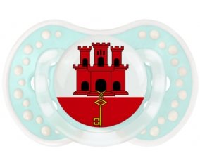 Drapeau Gibraltar Sucette LOVI Dynamic Retro-turquoise-lagon classique