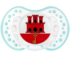 Drapeau Gibraltar Sucette LOVI Dynamic Retro-blanc-lagon classique