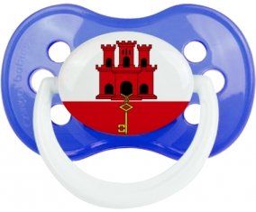Drapeau Gibraltar Tétine Anatomique Bleu classique