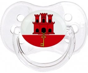 Drapeau Gibraltar Sucette Cerise Transparent classique