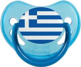 Drapeau Grèce Sucette Physiologique Bleue phosphorescente