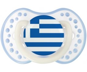 Drapeau Grèce Sucette LOVI Dynamic Blanc-cyan classique