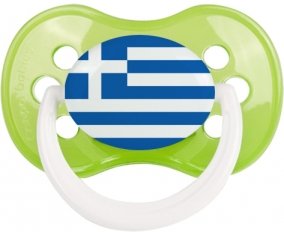 Drapeau Grèce Sucette Anatomique Vert classique