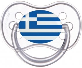 Drapeau Grèce Sucette Anatomique Transparente classique