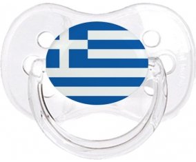 Drapeau Grèce Tétine Cerise Transparent classique