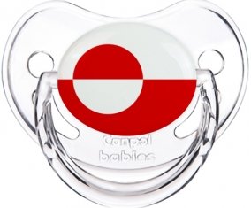 Drapeau Groenland Tétine Physiologique Transparent classique