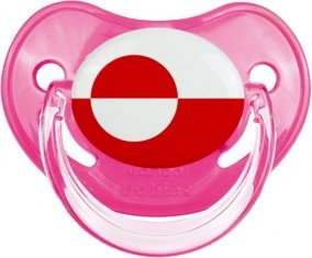 Drapeau Groenland Tétine Physiologique Rose classique