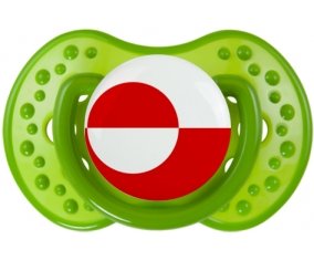 Drapeau Groenland : Sucette LOVI Dynamic personnalisée
