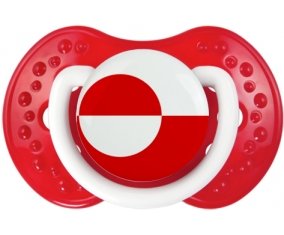 Drapeau Groenland Sucete LOVI Dynamic Blanc-rouge classique
