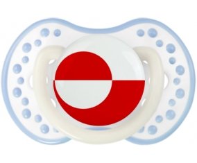 Drapeau Groenland Sucete LOVI Dynamic Blanc-cyan classique