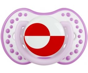 Drapeau Groenland Sucete LOVI Dynamic Blanc-mauve classique