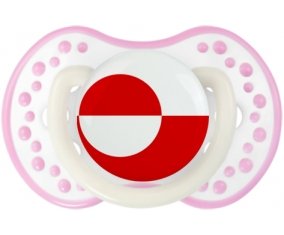 Drapeau Groenland Sucete LOVI Dynamic Blanc-rose phosphorescente