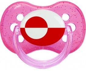 Drapeau Groenland Sucete Cerise Rose à paillette