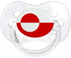 Drapeau Groenland Sucete Cerise Transparent classique