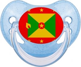 Drapeau Grenade Sucete Physiologique Bleue à paillette