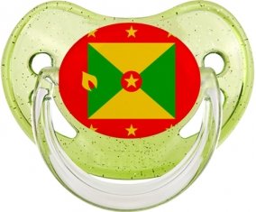 Drapeau Grenade Sucete Physiologique Vert à paillette