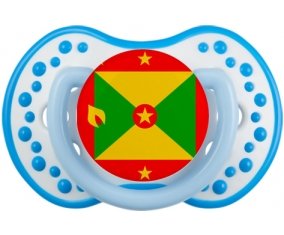 Drapeau Grenade Tétine LOVI Dynamic Blanc-bleu phosphorescente