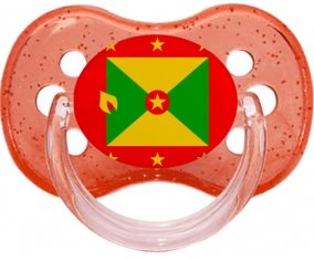 Drapeau Grenade Sucette Cerise Rouge à paillette