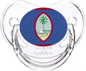 Drapeau Guam Sucette Physiologique Transparent classique