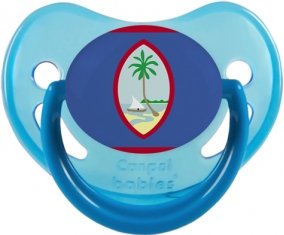 Drapeau Guam Sucette Physiologique Bleue phosphorescente