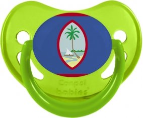 Drapeau Guam Sucette Physiologique Vert phosphorescente
