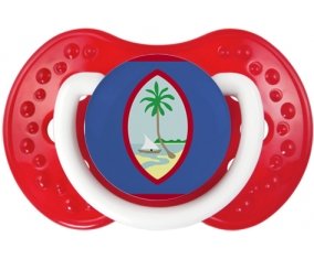 Drapeau Guam Sucette LOVI Dynamic Blanc-rouge classique