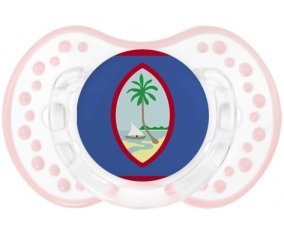 Drapeau Guam Sucette LOVI Dynamic Retro-blanc-rose-tendre classique