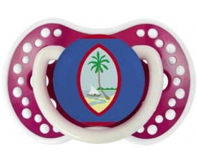 Drapeau Guam Sucette LOVI Dynamic Fuchsia phosphorescente