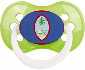 Drapeau Guam Sucette Anatomique Vert classique