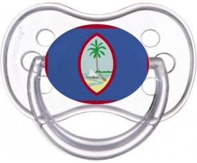 Drapeau Guam Sucette Anatomique Transparente classique