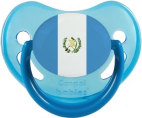 Drapeau Guatemala Tétine Physiologique Bleue phosphorescente