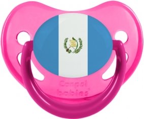 Drapeau Guatemala Tétine Physiologique Rose phosphorescente